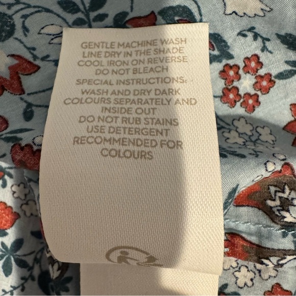 Boden Ruffle Sleeveless Cotton Top Size 10 - Picture 7 of 7